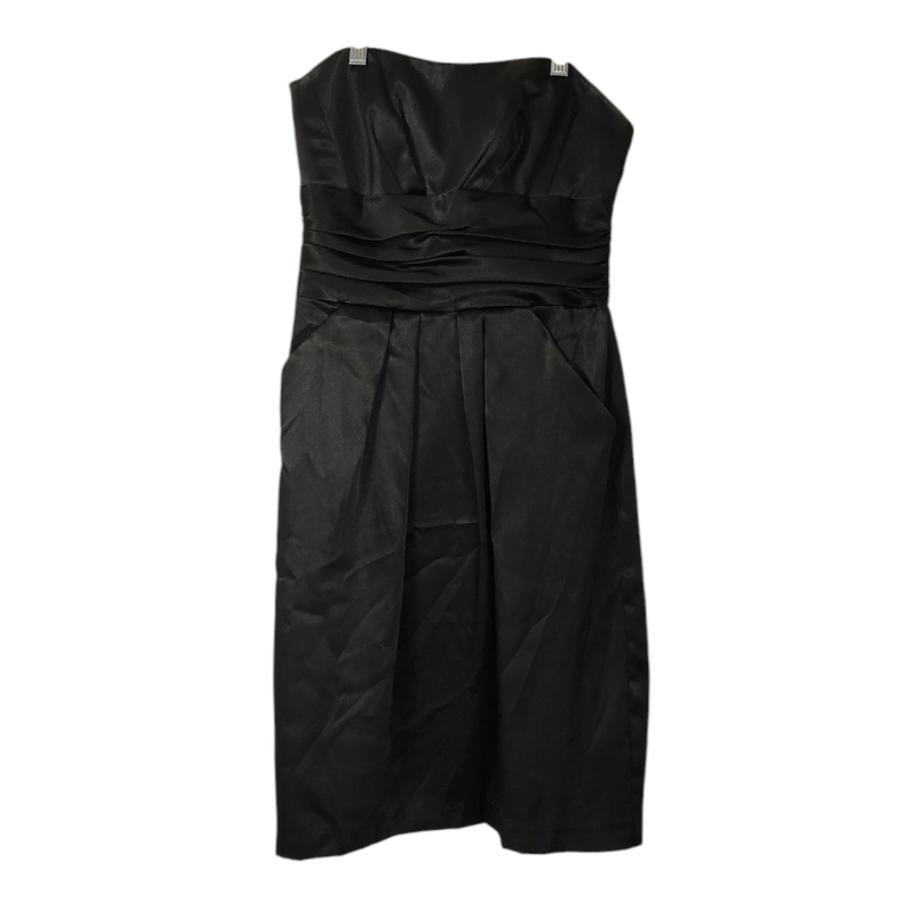 David's Bridal Black Sleeveless Strapless Black Dress Size 2